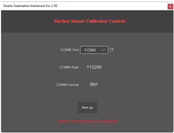 How does the surface sensor calibrator control system operate?