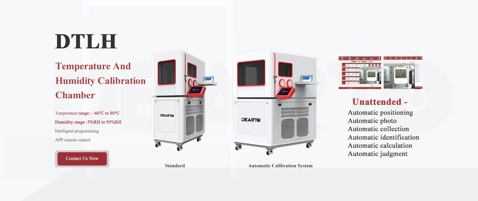 Temperature and Humidity Calibration Chamber